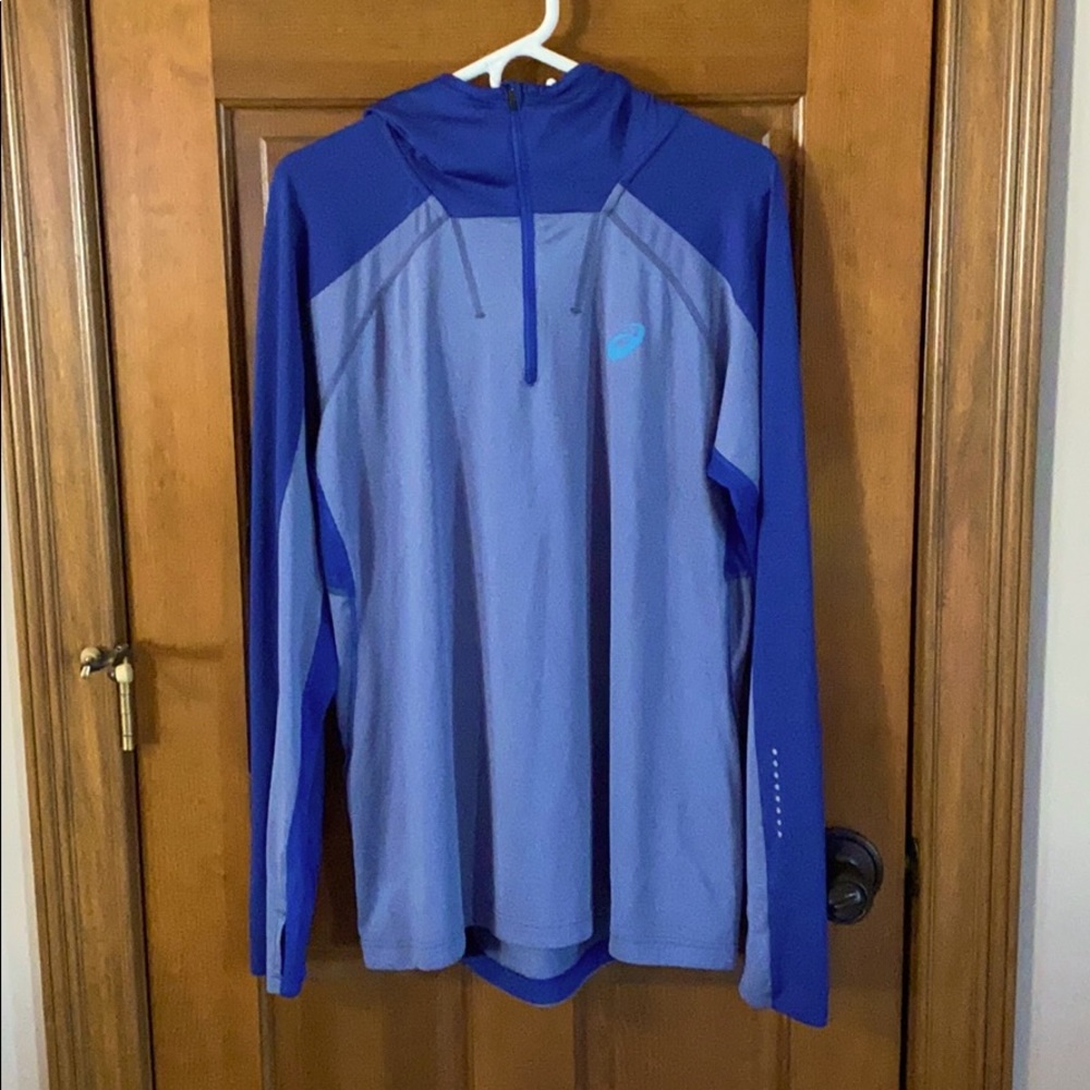 ASICS XL men’s motion dry long sleeve 1/4 zip